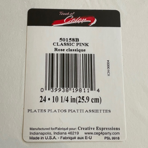 Pink Paper Plates - Picture 3 of 5